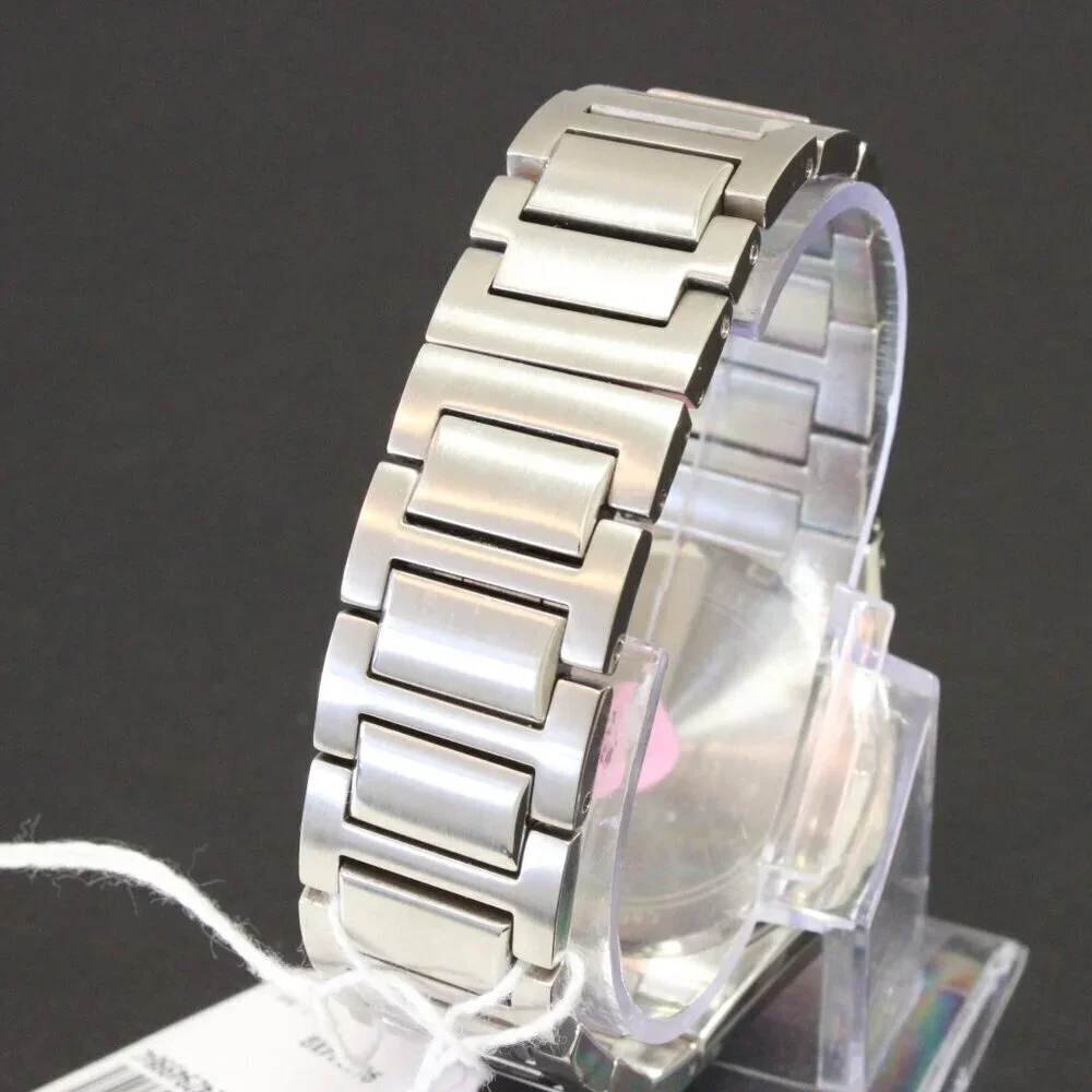 Bulova Men's Watch Diamond-Accent Bezel Integrated Bracelet Silver Textured Dial - Picture 15 of 15